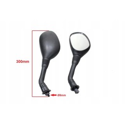 Mirrors for quad ATV, set, M8 thread