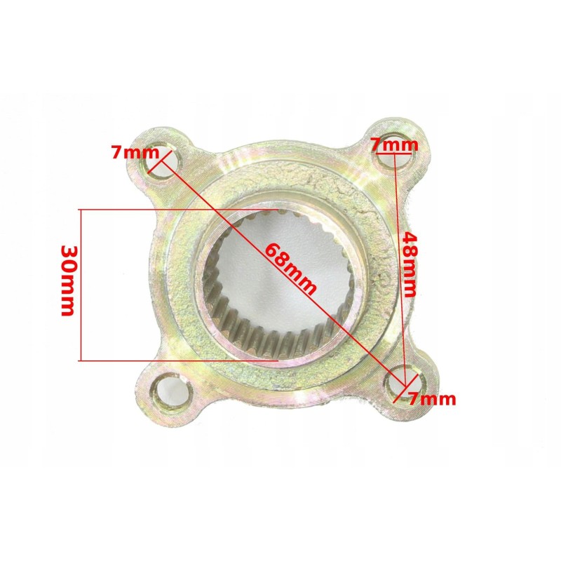 Rear hub ATV 125 drive sprocket 29 hb cutters