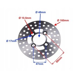 Front brake disc atv 250 stxe quad brake