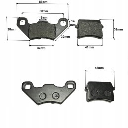Pads for quad ATV 110 125 150cc