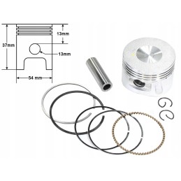 Piston rings for quad ATV 125, set of wines