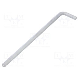 1 pcs x WIHA - 7922 - Wrench, hex key,spherical, HEX 7mm, Overall len: 195mm