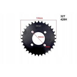 Rear sprocket 428 32z for ATV HB quad