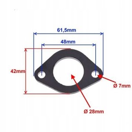 Ebonite strut washer for quad ATV 200 ver B