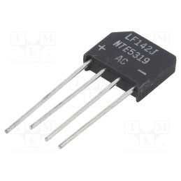 1 pcs x NTE Electronics - NTE5319 - Bridge rectifier: single-phase, Urmax: 600V, If: 4A, Ifsm: 200A