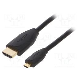 1 pcs x VENTION - VAA-D03-B100 - Cable, HDMI 2.0, HDMI plug,micro HDMI plug, PVC, 1m, black