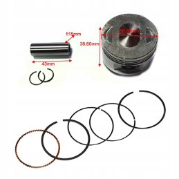 Piston 57 40 15 20 4t quad atv 150cc set