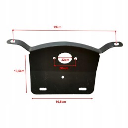 License plate mount for quad ATV
