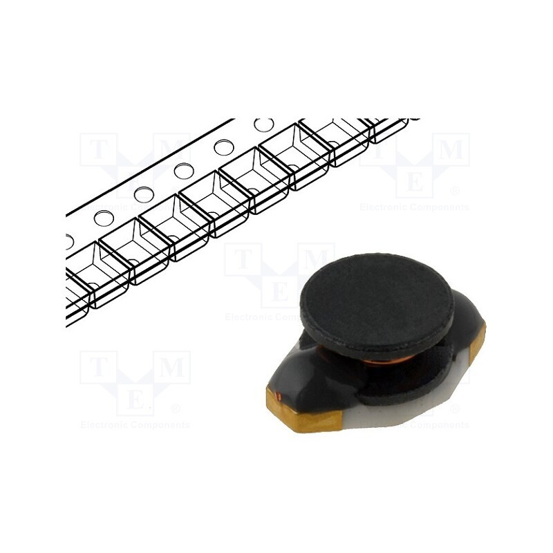 5 pcs x FERROCORE - DL16-47 - Inductor: wire, SMD, 47uH, Ioper: 0.5A, 0.64Ω, Isat: 0.5A, B: 4.45mm