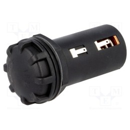 1 pcs x BULGIN - BXS001/1 - Holder, C,R14, Batt.no: 1, soldering lugs, black, UL94V-0, -30÷70°C