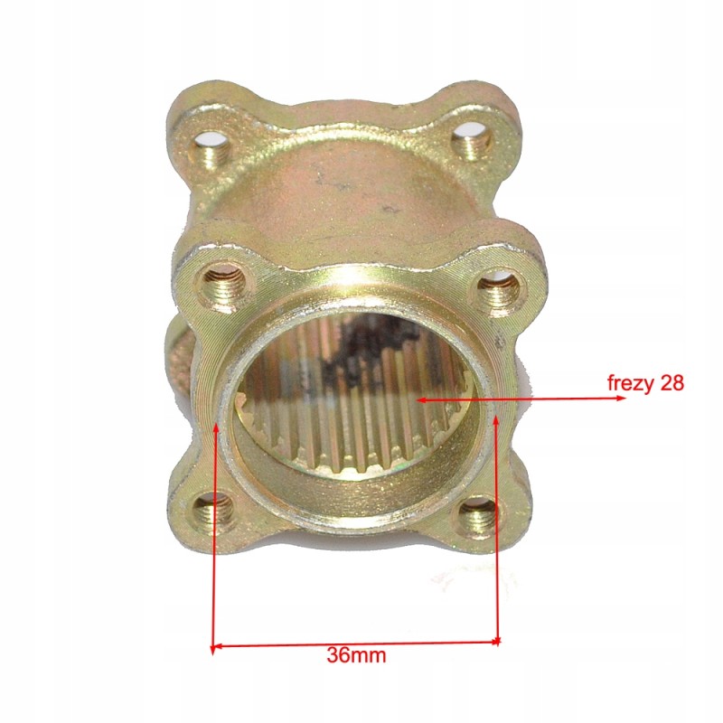 Hub, rear axle sprocket mount, Fuxin buggy 750w