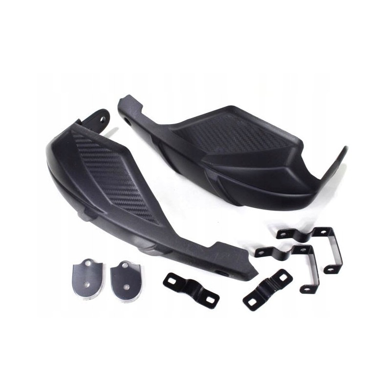ATV 125 hand protector, black carbon handbars
