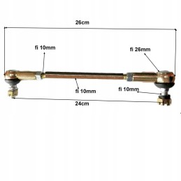 Steering rack for quad ATV 110 125 hb