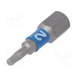 1 pcs x WERA - 5056681001 - Screwdriver bit, hex key, HEX 2mm, Overall len: 25mm, BiTorsion