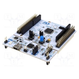 1 pcs x STMicroelectronics - NUCLEO-L152RE - Dev.kit: STM32, STM32L152RET6, Add-on connectors: 2, base board