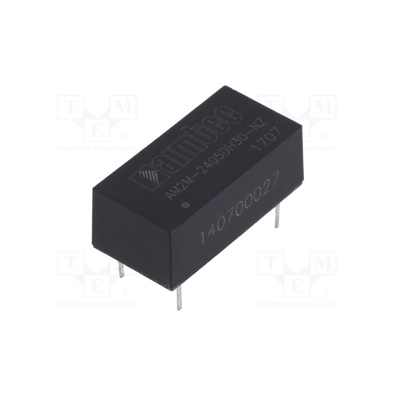 1 pcs x AIMTEC - AM2M-2405DH30-NZ - Converter: DC/DC, 2W, Uin: 21.6÷26.4V, Uout: 5VDC, Uout2: -5VDC