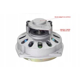 Bell with aluminum gear and pocket lid