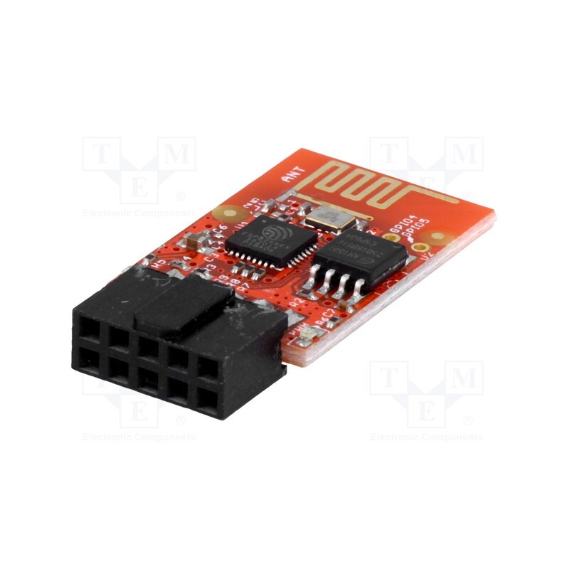 1 pcs x OLIMEX - MOD-WIFI-ESP8266 - Module: WiFi, SDIO,SPI,UART, 2MBFLASH, pin strips,UEXT, 2.4GHz