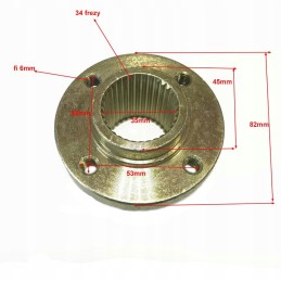 Rear brake disc mount for quad atv 200 cvt fuxin