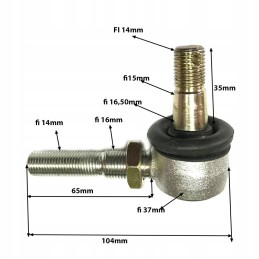 Upper wishbone pin for Fuxin ATV200 CVT quad