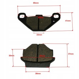 Rear brake pads for quad bike quad leone
