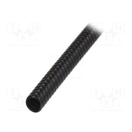1 m x PARTEX - SP-10100KN0 - Spiral wrapping, PVC, black, L: 1m, -30÷60°C, SP, Features: flexible