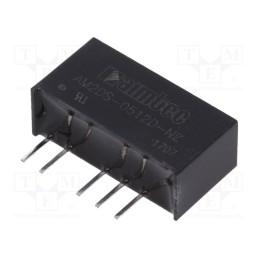 1 pcs x AIMTEC - AM2DS-0512D-NZ - Converter: DC/DC, 2W, Uin: 4.5÷5.5V, Uout: 12VDC, Uout2: -12VDC, SIP7