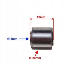 Rubber-metal bushing of the ATV shock absorber
