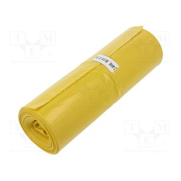 1 rol x PLAST - 03-02-25724A - Trash bags, polyetylene LD, yellow, 240l, 10pcs.