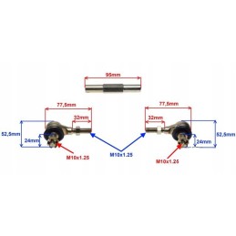 Steering rack for quad mini atv