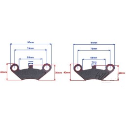 Cf moto 500 allroad pad set, brake pads