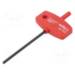1 pcs x WIHA - 896 - Wrench, hex key, HEX 2,5mm, Overall len: 95mm, Kind of handle: T