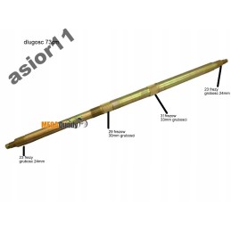 Rear axle 74cm quad atv 110 125cc new