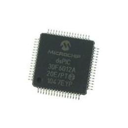 1 pcs : dsPIC30F6012A-20E/PT - Digital Signal Processors & Controllers - DSP, DSC 20MIPS 144 KB