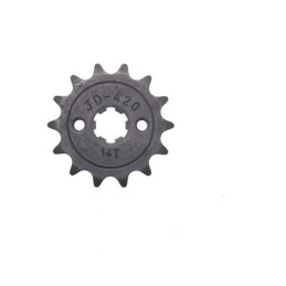 Front output sprocket 420 14 teeth m 6 sr 17mm