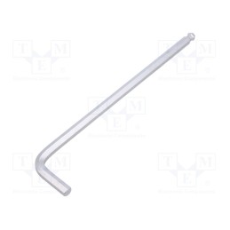 1 pcs x KING TONY - 112007MR - Wrench, hex key,spherical, HEX 7mm, tool steel, long, 197mm