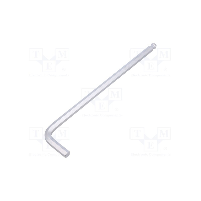 1 pcs x KING TONY - 112007MR - Wrench, hex key,spherical, HEX 7mm, tool steel, long, 197mm