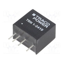 1 pcs x TRACO POWER - TRN 1-2410 - Converter: DC/DC, 1W, Uin: 18÷36V, Uout: 3.3VDC, Iout: 300mA, SIP