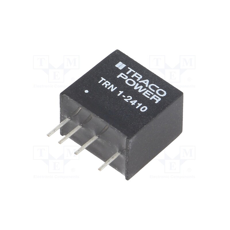 1 pcs x TRACO POWER - TRN 1-2410 - Converter: DC/DC, 1W, Uin: 18÷36V, Uout: 3.3VDC, Iout: 300mA, SIP