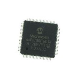 1 pcs : dsPIC30F6014A-20E/PT - Digital Signal Processors & Controllers - DSP, DSC 20MIPS 144 KB