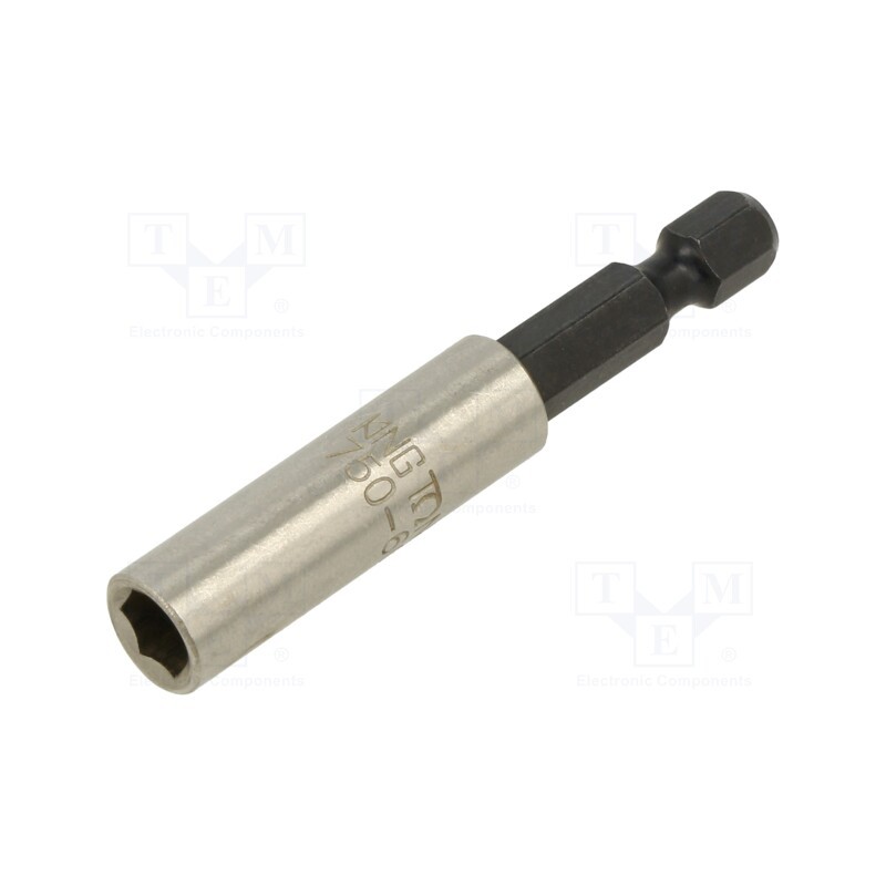 1 pcs x KING TONY - 750-60 - Holders for screwdriver bits, Socket: 1/4', Overall len: 60mm