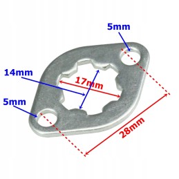 Front sprocket protection for ATV Quad 28