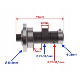 Camshaft for ATV Bashan Loncin 250