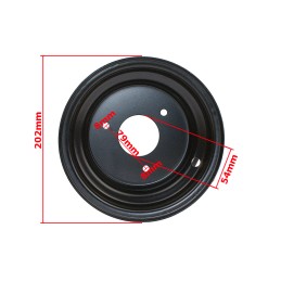 Rim ATV 7 3 screws ATV 110 125 black