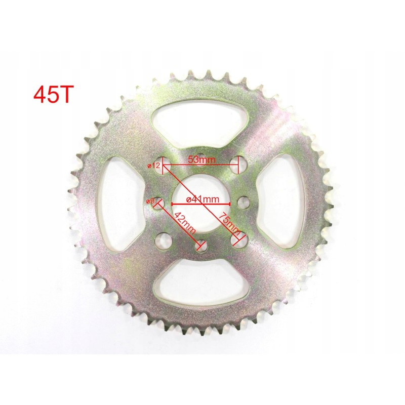 Rear sprocket 428 45z atv 200 bashan nevada