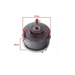 Front hub atv 110 125 3 screws left bri