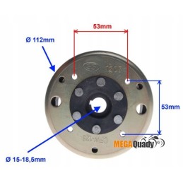 Magneto quad atv 150 200 new magnet wheel