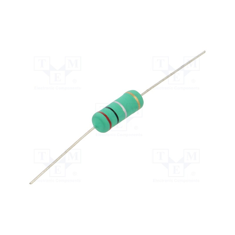 5 pcs x ROYAL OHM - KNP05SJ020KAA9 - Resistor: wire-wound, THT, 200mΩ, 5W, ±5%, Ø6.5x17.5mm, 400ppm/°C