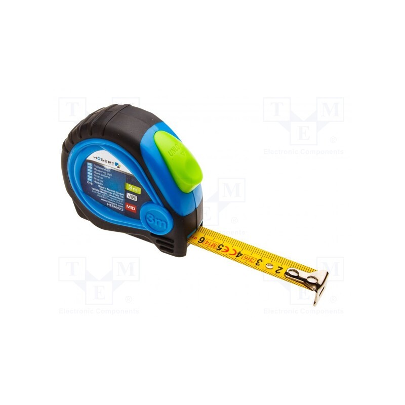 1 pcs x Hu00d6GERT TECHNIK - HT4M423 - Measuring tape, L: 3m, Width: 16mm, Class: II