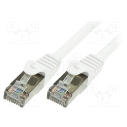 1 pcs x LOGILINK - CP2071S - Patch cord, F/UTP, 6, stranded, CCA, PVC, white, 5m, 26AWG, shielded